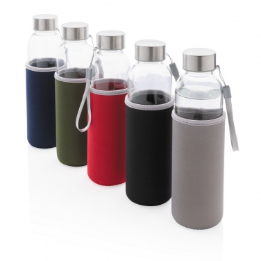 Logotrade promotional item picture of: Glass bottle with neoprene sleeve