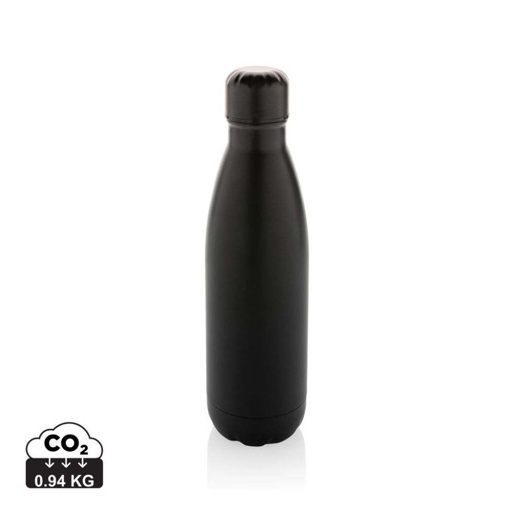 Logo trade promotional merchandise photo of: Eureka RCS certified re-steel single wall water bottle