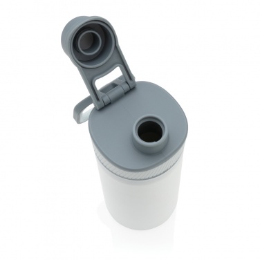 Logo trade promotional giveaways picture of: Vacuum stainless steel bottle with sports lid 550ml