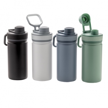 Logo trade promotional giveaways picture of: Vacuum stainless steel bottle with sports lid 550ml