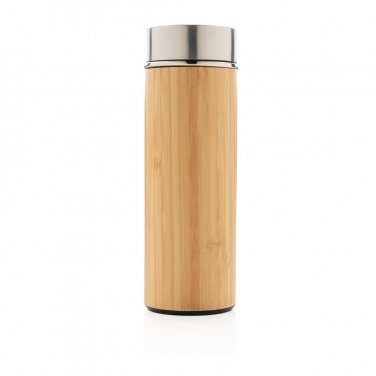 Logo trade promotional giveaway photo of: Leak proof bamboo vacuum bottle