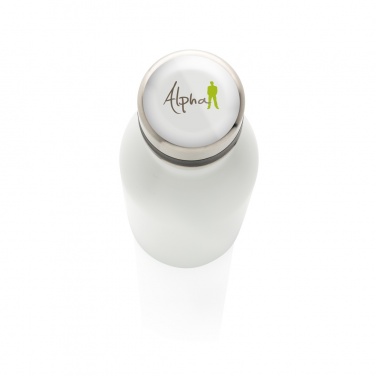 Logo trade promotional merchandise image of: Deluxe stainless steel water bottle
