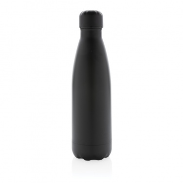 Logo trade promotional merchandise photo of: Solid colour vacuum stainless steel bottle 500 ml