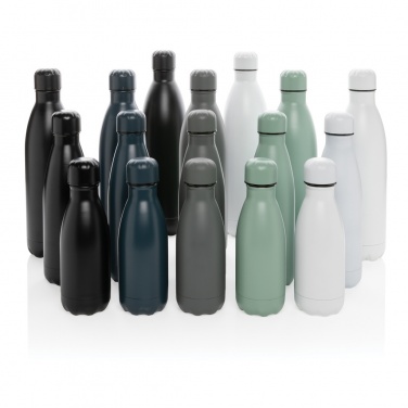 Logo trade advertising products picture of: Solid colour vacuum stainless steel bottle 500 ml