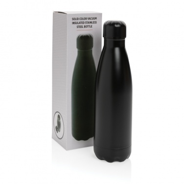 Logotrade promotional product image of: Solid colour vacuum stainless steel bottle 500 ml