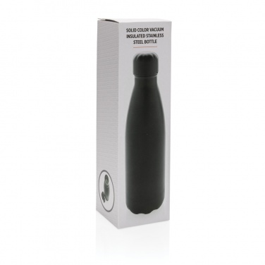 Logotrade promotional gift picture of: Solid colour vacuum stainless steel bottle 500 ml