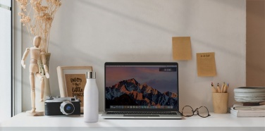 Logo trade promotional merchandise image of: UV-C steriliser vacuum stainless steel bottle