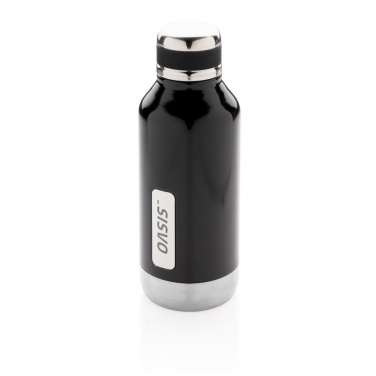 Logotrade promotional product image of: Leak proof vacuum bottle with logo plate