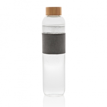 Logotrade promotional merchandise photo of: Impact borosilicate glass bottle with bamboo lid