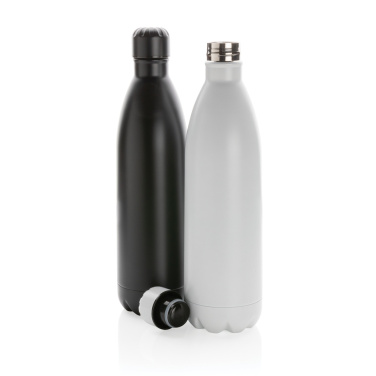 Logo trade promotional merchandise image of: Solid colour vacuum stainless steel bottle 1L