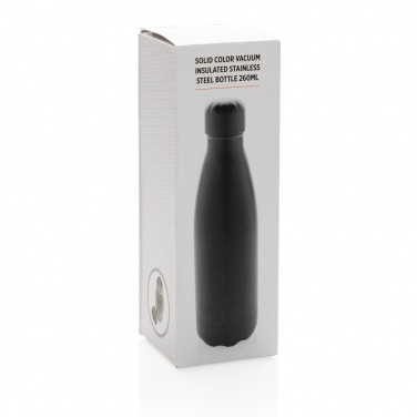 Logotrade promotional giveaway picture of: Solid colour vacuum stainless steel bottle 260ml