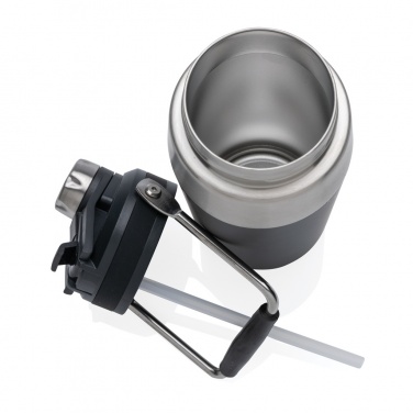 Logo trade business gifts image of: Vacuum stainless steel dual function lid bottle 500ml