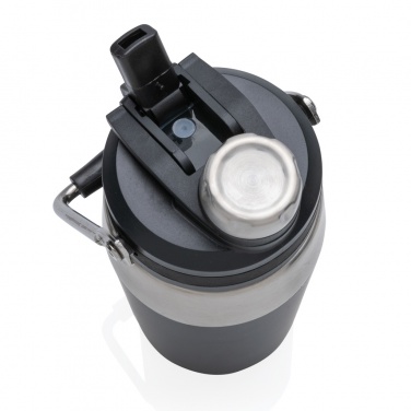 Logo trade business gifts image of: Vacuum stainless steel dual function lid bottle 500ml