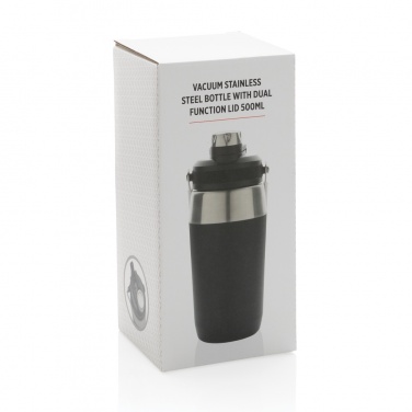 Logo trade promotional items image of: Vacuum stainless steel dual function lid bottle 500ml