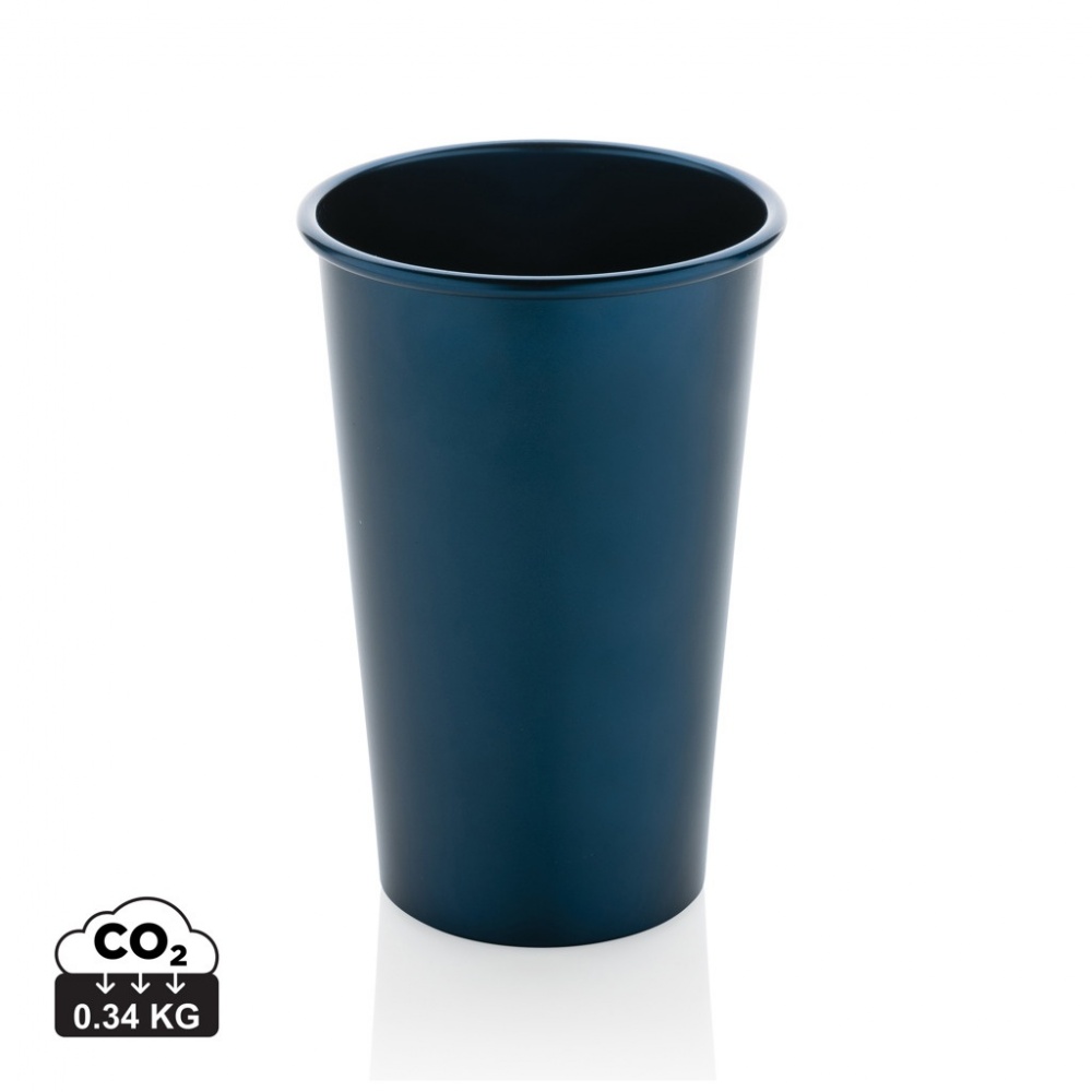 Logo trade corporate gifts image of: Alo RCS recycled aluminium lightweight cup 450ml