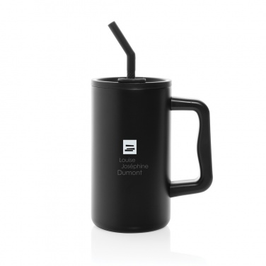 Logotrade promotional giveaway picture of: Cube RCS certified recycled steel mug 800ml