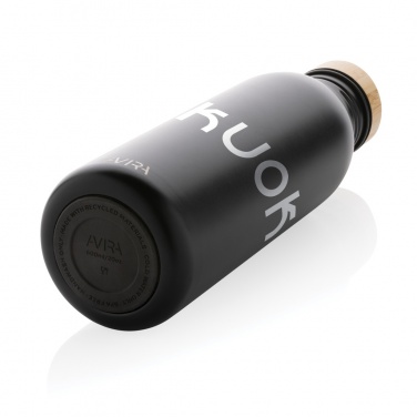 Logo trade promotional merchandise image of: Avira Alcor RCS Re-steel single wall water bottle 600 ML