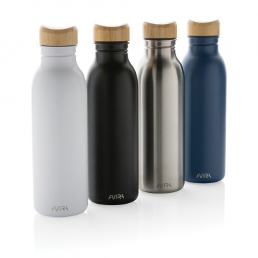 Logo trade promotional merchandise photo of: Avira Alcor RCS Re-steel single wall water bottle 600 ML
