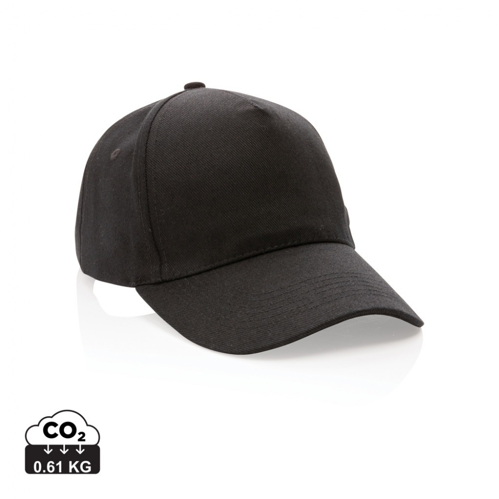 Logo trade promotional item photo of: Impact 5panel 280gr Recycled cotton cap with AWARE™ tracer