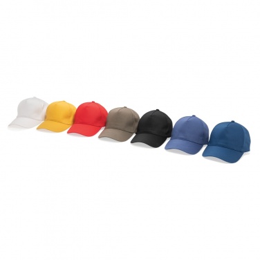 Logo trade corporate gifts picture of: Impact 5panel 280gr Recycled cotton cap with AWARE™ tracer