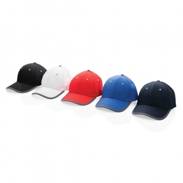 Logo trade corporate gifts picture of: Impact AWARE™ Brushed rcotton 6 panel contrast cap 280gr