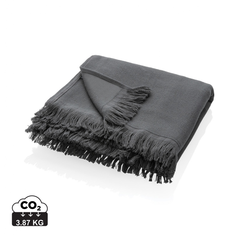 Logo trade promotional gifts image of: Ukiyo Keiko AWARE™ solid hammam towel 100x180cm
