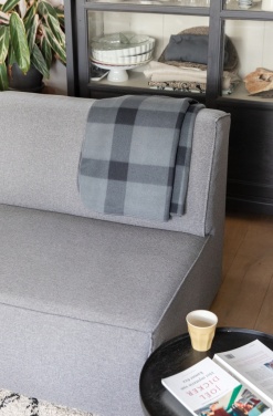 Logo trade promotional gift photo of: Soft plaid fleece blanket