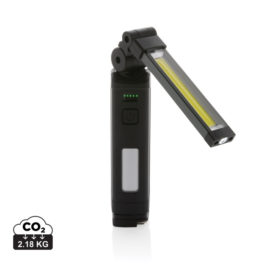 Logotrade advertising products photo of: Gear X RCS rPlastic USB rechargeable worklight