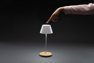 Logo trade promotional item photo of: Pure Glow RCS usb-rechargeable recycled plastic table lamp