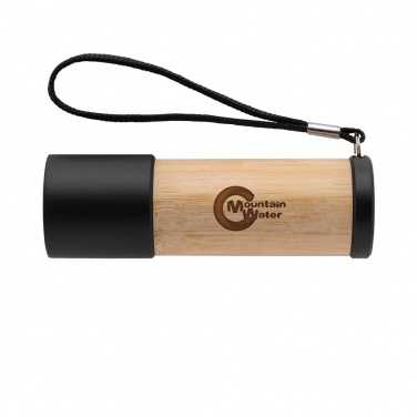 Logo trade promotional merchandise picture of: Bamboo and RCS certfied recycled plastic torch