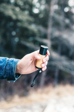 Logo trade promotional merchandise photo of: Bamboo and RCS certfied recycled plastic torch