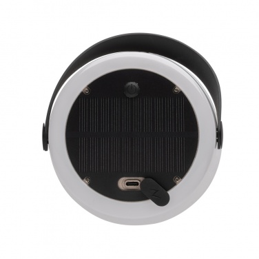 Logo trade corporate gifts image of: SolarGlow RCS recycled ABS USB-rechargeable outdoor light