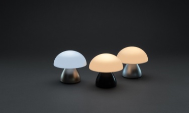 Logo trade corporate gifts picture of: Luming RCS recycled plastic USB re-chargeable table lamp