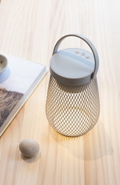 Logotrade promotional merchandise photo of: Aurora RCS recycled plastic USB re-chargeable table lamp