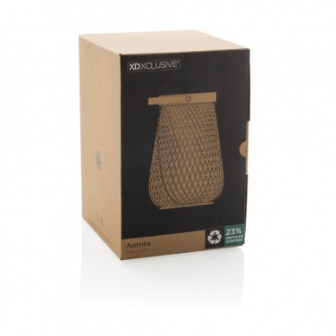 Logotrade promotional product image of: Aurora RCS recycled plastic USB re-chargeable table lamp