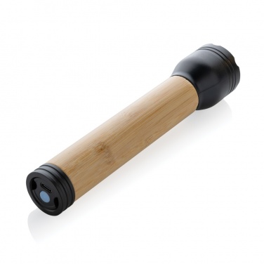 Logotrade promotional gift image of: Lucid 5W RCS certified recycled plastic & bamboo torch