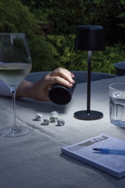 Logotrade promotional product image of: Zenic RCS recycled plastic USB re-chargable table lamp