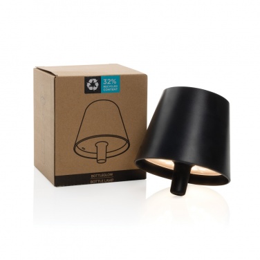 Logo trade promotional merchandise photo of: BottleGlow RCS recycled plastic bottle lamp