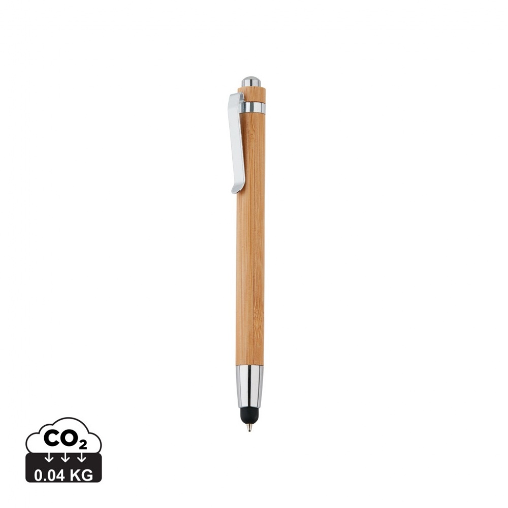 Logo trade corporate gifts image of: Bamboo stylus pen