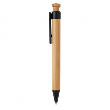 Logotrade promotional merchandise image of: Bamboo pen with wheatstraw clip