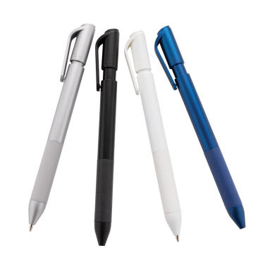 Logo trade promotional products image of: TwistLock GRS certified recycled ABS pen