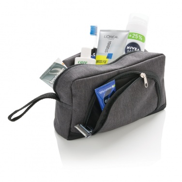 Logotrade promotional items photo of: Classic two tone toiletry bag