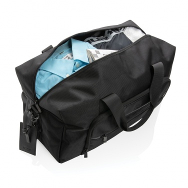 Logo trade promotional gift photo of: Swiss Peak AWARE™ RPET Voyager weekend bag