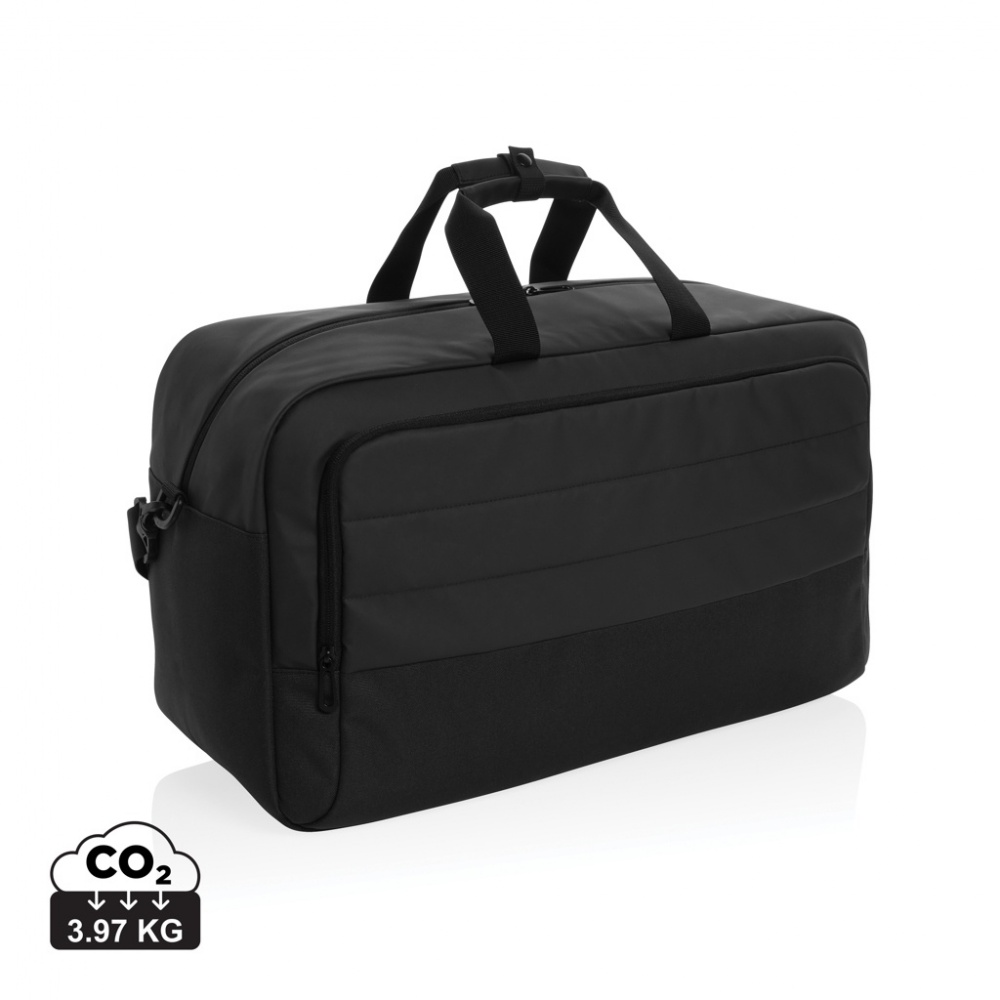 Logo trade corporate gifts image of: Armond AWARE™ RPET weekend duffel bag