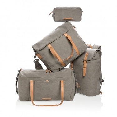 Logo trade promotional giveaway photo of: Canvas laptop bag PVC free