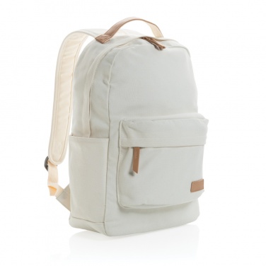 Logotrade promotional giveaway image of: Impact AWARE™ 16 oz. recycled canvas backpack