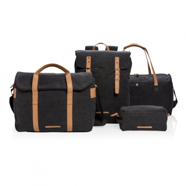 Logotrade advertising product picture of: Canvas laptop backpack PVC free