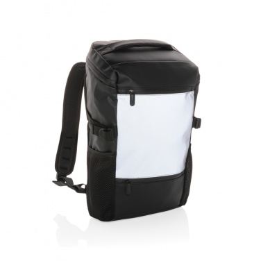 Logo trade promotional products image of: PU high visibility easy access 15.6" laptop backpack