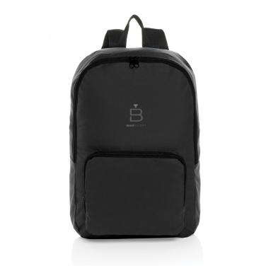 Logotrade promotional giveaways photo of: Dillon AWARE™ RPET foldable classic backpack