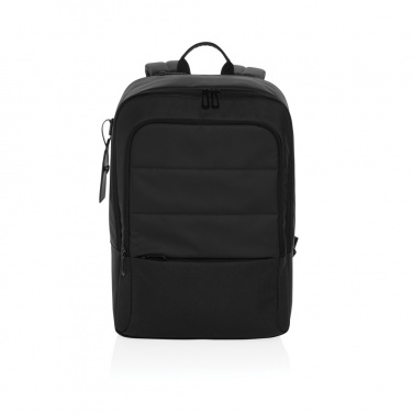 Logo trade promotional giveaways image of: Armond AWARE™ RPET 15.6 inch deluxe laptop backpack